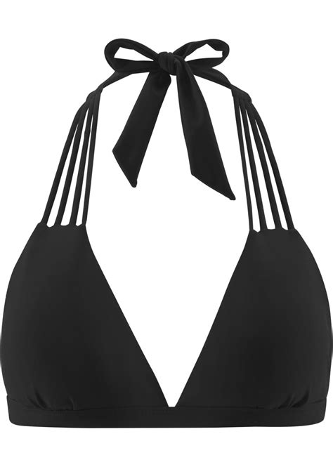 triangel bikini oberteil schwarz|Modische schwarze Triangel Bikinis entdecken